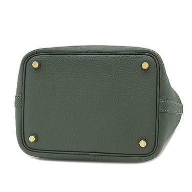エルメス HERMES ピコタンロックPM ヴェールマングローブ トリヨンクレマンス ハンドバッグ ゴールド金具 新品 未使用 緑