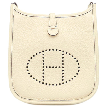 エルメス HERMES エヴリンTPM アマゾン ナタ トリヨンクレマンス ショルダーバッグ シルバー金具 オフホワイト