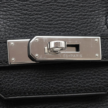 エルメス HERMES バーキン35 ブラック トゴ ハンドバッグ シルバー金具 黒