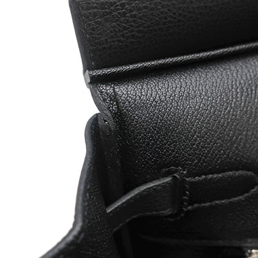 エルメス HERMES バーキン35 ブラック トゴ ハンドバッグ シルバー金具 黒