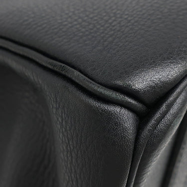 エルメス HERMES バーキン35 ブラック トゴ ハンドバッグ シルバー金具 黒