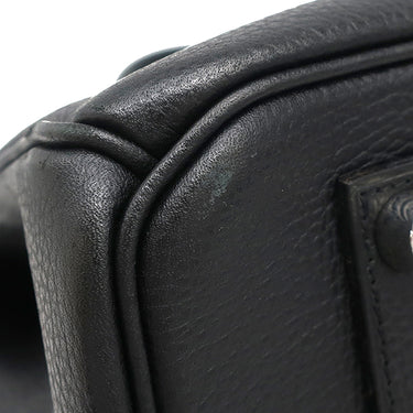 エルメス HERMES バーキン35 ブラック トゴ ハンドバッグ シルバー金具 黒