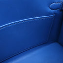 エルメス HERMES ミニケリードゥ 外縫い ブルーフランス ヴォーエプソン 2WAYバッグ ゴールド金具 青 ショルダー