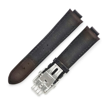 ルイヴィトン LOUIS VUITTON 純正 タンブール用 クロコバンド ブラウン クロコダイル ステンレススチール 腕時計パーツ 替え ベルト 純正SS製バックル付き 21mm ブラウン 茶 マット