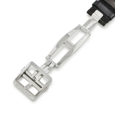 ルイヴィトン LOUIS VUITTON 純正 タンブール用 クロコバンド ブラウン クロコダイル ステンレススチール 腕時計パーツ 替え ベルト 純正SS製バックル付き 21mm ブラウン 茶 マット