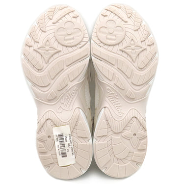 ルイヴィトン LOUIS VUITTON LV オリンピア 1AHOL1 デュンヌベージュ パテントモノグラムキャンバス #36 スニーカー シルバー金具 白