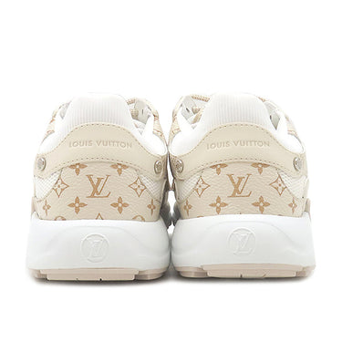 ルイヴィトン LOUIS VUITTON LV オリンピア 1AHOL1 デュンヌベージュ パテントモノグラムキャンバス #36 スニーカー シルバー金具 白