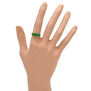 ノンブランド NON BRAND ヒスイ リング イエローゴールド K18YG ヒスイ リング 指輪 翡翠 グリーン 緑 10号