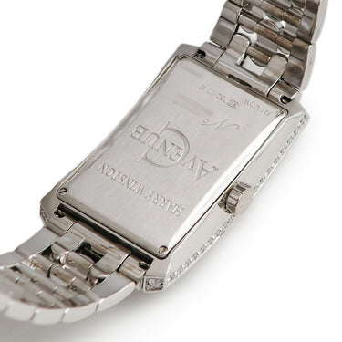腕時計 ハリーウィンストン Harry Winston アヴェニューC ミッドサイズ 331/UQW クオーツ メンズ K18WG無垢 純正ダイヤ シェル スクエア