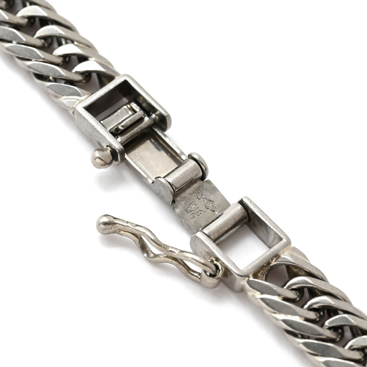 喜平 KIHEI K18WG 18金 51.3cm 48.8g 8面 トリプル ホワイト