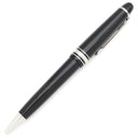 モンブラン Montblanc マイスターシュテュック プラチナ ミッドサイズ 114185 ブラック×シルバー メタル プレシャスレジン ボールペン 黒 筆記確認済み 黒インク ツイスト式