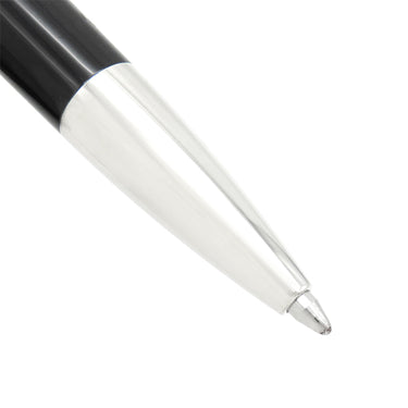 エス・テー・デュポン S.T DUPONT リベルテ 465220G ブラック×シルバー アルミニウム ボールペン 黒インク 筆記確認済み