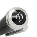 エス・テー・デュポン S.T DUPONT リベルテ 465220G ブラック×シルバー アルミニウム ボールペン 黒インク 筆記確認済み