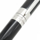 エス・テー・デュポン S.T DUPONT リベルテ 465220G ブラック×シルバー アルミニウム ボールペン 黒インク 筆記確認済み