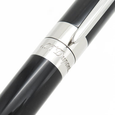 エス・テー・デュポン S.T DUPONT リベルテ 465220G ブラック×シルバー アルミニウム ボールペン 黒インク 筆記確認済み