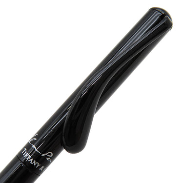 ティファニー Tiffany & Co エルサ ペレッティ ブラック ラッカー ボールペン 黒 黒インク ツイスト式 筆記確認済み