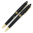 モンブラン Montblanc マイスターシュテュック クラシック ボールペン シャープペンシル 0.5mm セット ブラック×ゴールド GP プレシャスレジン 文具 インク切れ ペンケース