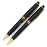 モンブラン Montblanc マイスターシュテュック クラシック ボールペン シャープペンシル 0.5mm セット ブラック×ゴールド GP プレシャスレジン 文具 インク切れ ペンケース