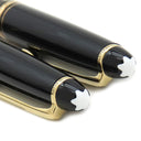 モンブラン Montblanc マイスターシュテュック クラシック ボールペン シャープペンシル 0.5mm セット ブラック×ゴールド GP プレシャスレジン 文具 インク切れ ペンケース