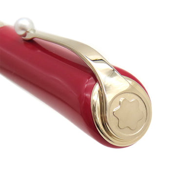 モンブラン Montblanc マリリンモンロー スペシャルエディション ローラーボール MB132117 レッド プラスチック パール ボールペン シャンパンゴールド金具 赤 キャップ式 筆記確認済み