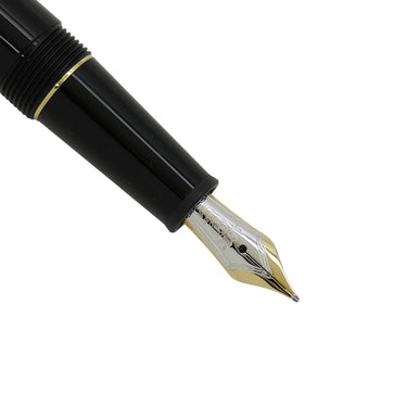 モンブラン Montblanc マイスターシュテュック ゴールド クラシック 106513 ブラック×ゴールド メタル プレシャスレジン K14(ペン先) 万年筆 F インク切れ コンバーター・カートリッジ両用式
