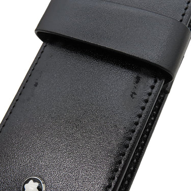 モンブラン Montblanc ペンポーチ 2本差し 14311 ブラック レザー ペンケース 黒
