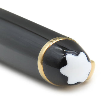 モンブラン Montblanc ローラーボール マイスターシュテュック ゴールドコーティング クラシック ブラック×ゴールド GP プレシャスレジン ボールペン インク切れ