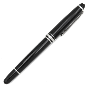 モンブラン Montblanc マイスターシュテュック クラシック ローラーボール 132445 ブラック×シルバー メタル プレシャスレジン ボールペン 青インク 筆記確認済