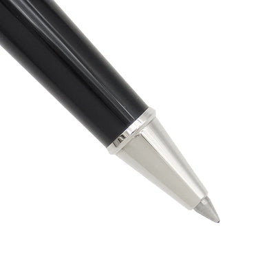 モンブラン Montblanc マイスターシュテュック クラシック ローラーボール 132445 ブラック×シルバー メタル プレシャスレジン ボールペン 青インク 筆記確認済
