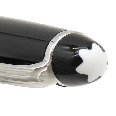 モンブラン Montblanc マイスターシュテュック クラシック ローラーボール 132445 ブラック×シルバー メタル プレシャスレジン ボールペン 青インク 筆記確認済