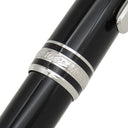 モンブラン Montblanc マイスターシュテュック クラシック ローラーボール 132445 ブラック×シルバー メタル プレシャスレジン ボールペン 青インク 筆記確認済