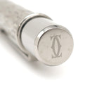 カルティエ Cartier ハッピーバースデー 2C Cドゥ カルティエ シルバー メタル ボールペン 黒インク 筆記確認済み