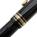モンブラン Montblanc ローラーボール マイスターシュテュック ゴールドコーティング ルグラン ブラック×ゴールド GP プレシャスレジン ボールペン 黒インク 筆記確認済み