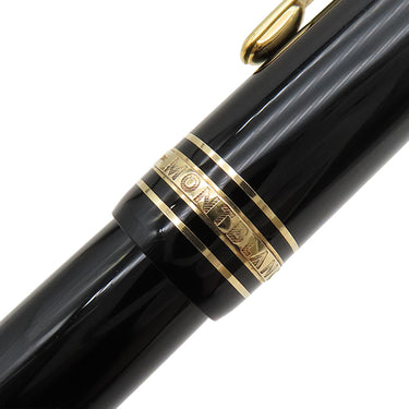 モンブラン Montblanc ローラーボール マイスターシュテュック ゴールドコーティング ルグラン ブラック×ゴールド GP プレシャスレジン ボールペン 黒インク 筆記確認済み