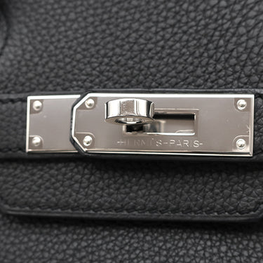 エルメス HERMES バーキン30 ブラック トゴ ハンドバッグ シルバー金具 黒
