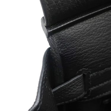 エルメス HERMES バーキン30 ブラック トゴ ハンドバッグ シルバー金具 黒