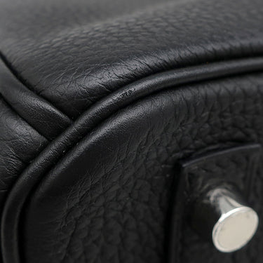 エルメス HERMES バーキン30 ブラック トゴ ハンドバッグ シルバー金具 黒