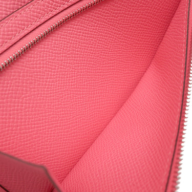 エルメス HERMES ベアンスフレ ローズアザレ ヴォーエプソン 長財布 シルバー金具 新品 未使用 二つ折り財布