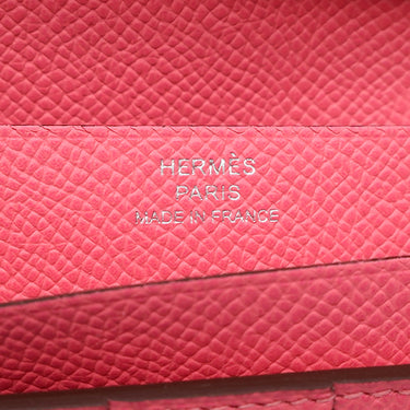 エルメス HERMES ベアンスフレ ローズアザレ ヴォーエプソン 長財布 シルバー金具 新品 未使用 二つ折り財布