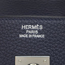 エルメス HERMES バーキン35 ブルーニュイ トゴ ハンドバッグ シルバー金具 紺