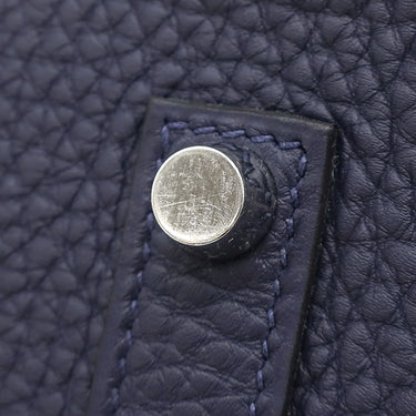 エルメス HERMES バーキン35 ブルーニュイ トゴ ハンドバッグ シルバー金具 紺