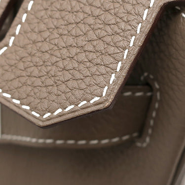 エルメス HERMES バーキン30 エトゥープ トゴ ハンドバッグ シルバー金具 グレージュ リカラー有