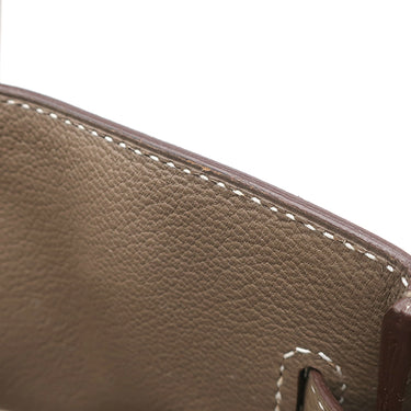 エルメス HERMES バーキン30 エトゥープ トゴ ハンドバッグ シルバー金具 グレージュ リカラー有