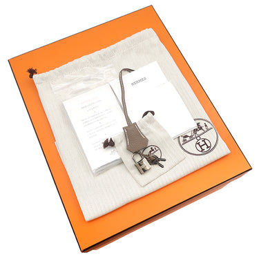 エルメス HERMES バーキン30 エトゥープ トゴ ハンドバッグ シルバー金具 グレージュ リカラー有