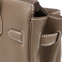 エルメス HERMES バーキン30 エトゥープ トゴ ハンドバッグ シルバー金具 グレージュ リカラー有