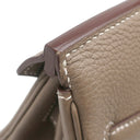 エルメス HERMES バーキン30 エトゥープ トゴ ハンドバッグ シルバー金具 グレージュ リカラー有