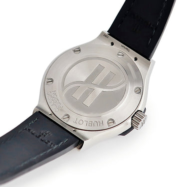 腕時計 ウブロ HUBLOT クラシック フュージョン チタニウム 581.NX.8970.LR.1104 クオーツ レディース 純正ダイヤ グリーン デイト