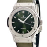 腕時計 ウブロ HUBLOT クラシック フュージョン チタニウム グリーン 542.NX.8970.LR 自動巻き メンズ 緑 バー デイト