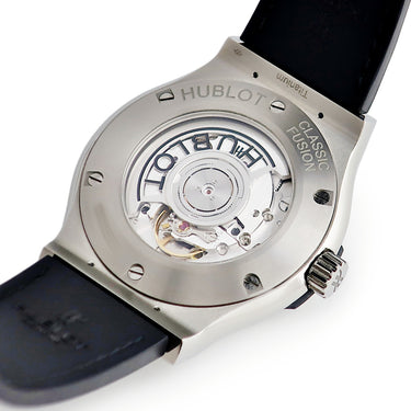 腕時計 ウブロ HUBLOT クラシック フュージョン チタニウム グリーン 542.NX.8970.LR 自動巻き メンズ 緑 バー デイト