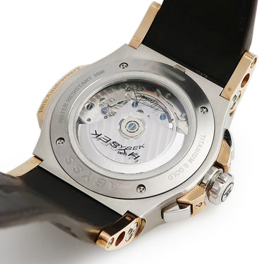 腕時計 ハイゼック Hysek アビス クロノグラフ 10周年記念モデル AB4402B01 自動巻き メンズ 新品同様 K18RG×Ti コンビ デイト